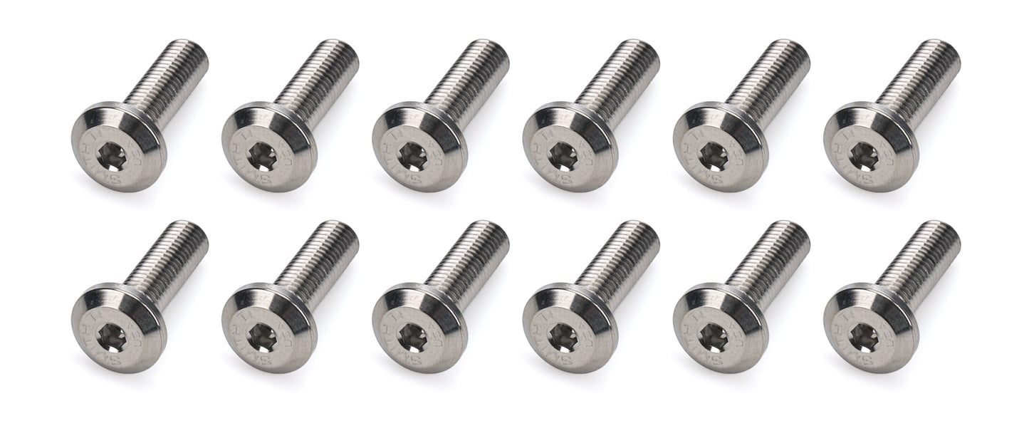 Ti22 PERFORMANCE Top Plate Titanium Bolt Kit 12 1/4 x 7/8 Button Fasteners Fuel Cell/Tank Fasteners main image