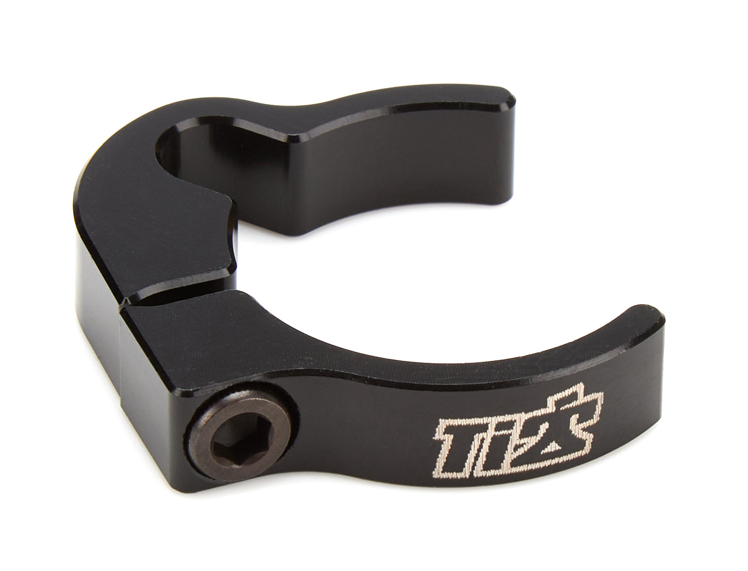 Ti22 Performance Brake Line Clamp 1.25in Aluminum Black Clamps and Brackets Hose Support Brackets main image