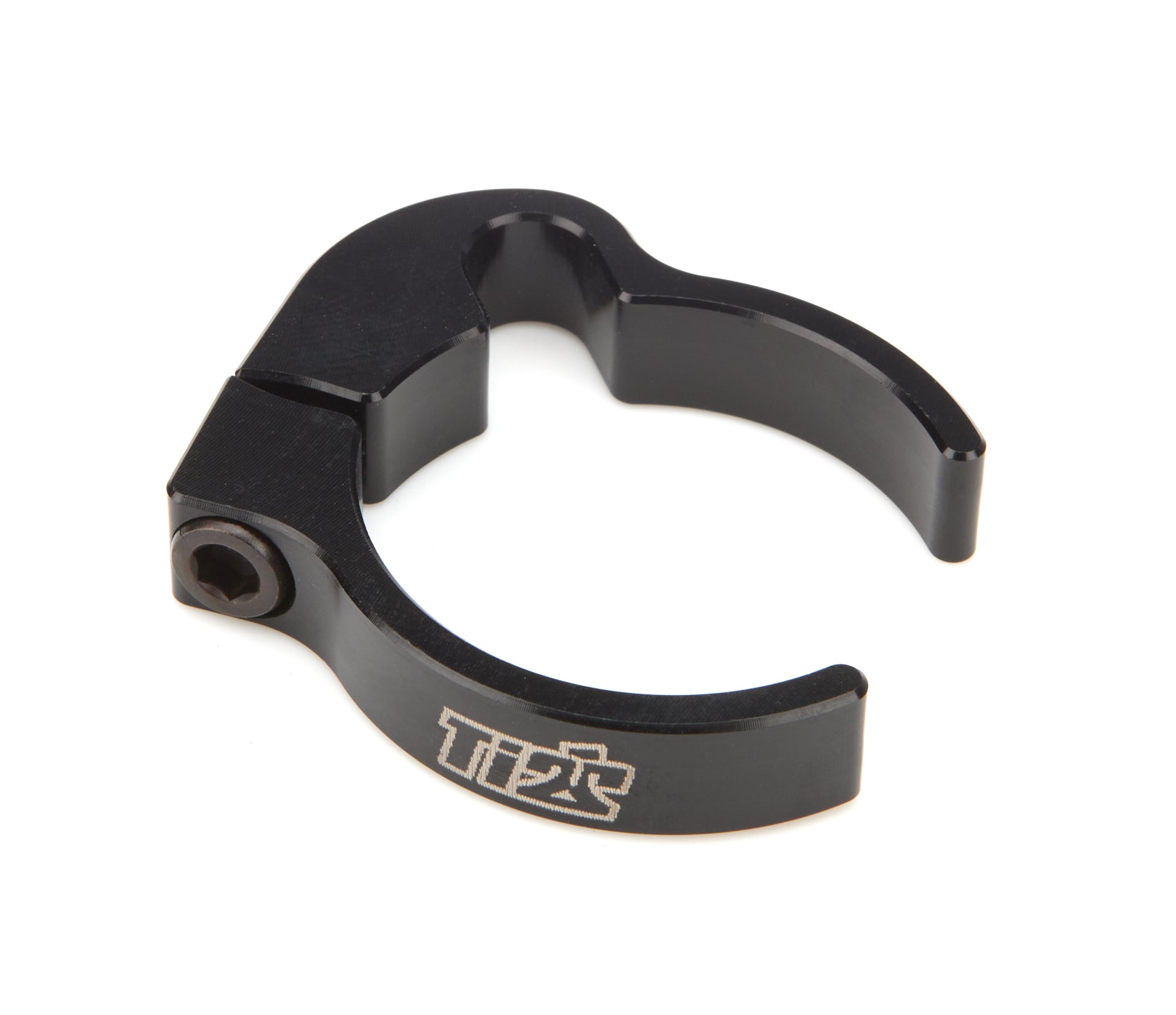 Ti22 Performance Brake Line Clamp 1.50in Aluminum Black Clamps and Brackets Hose Support Brackets main image