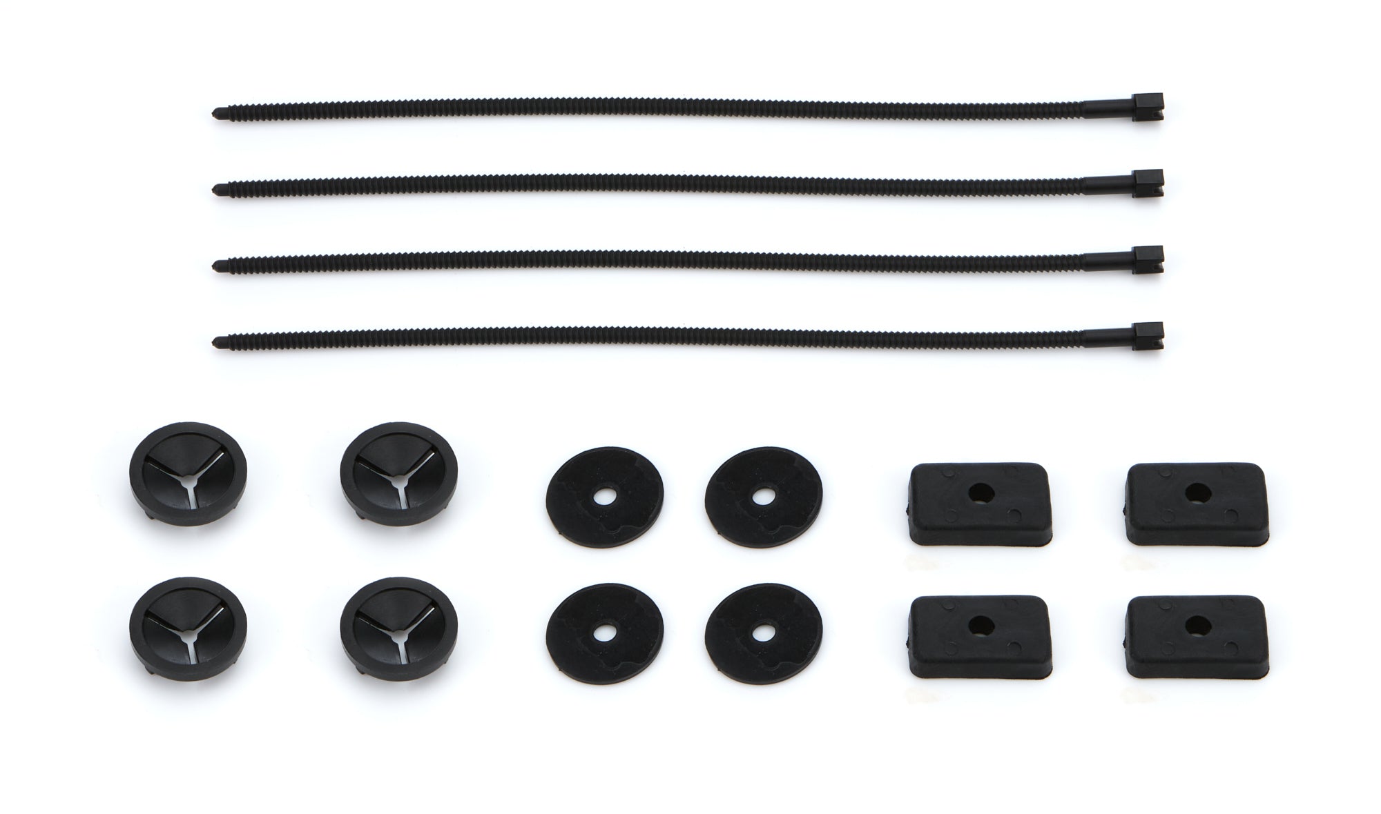 Ti22 Performance Radiator Screen Mounting Kit Ste of 4 Black Nylon Fans Electric Fan Mounting Brackets main image