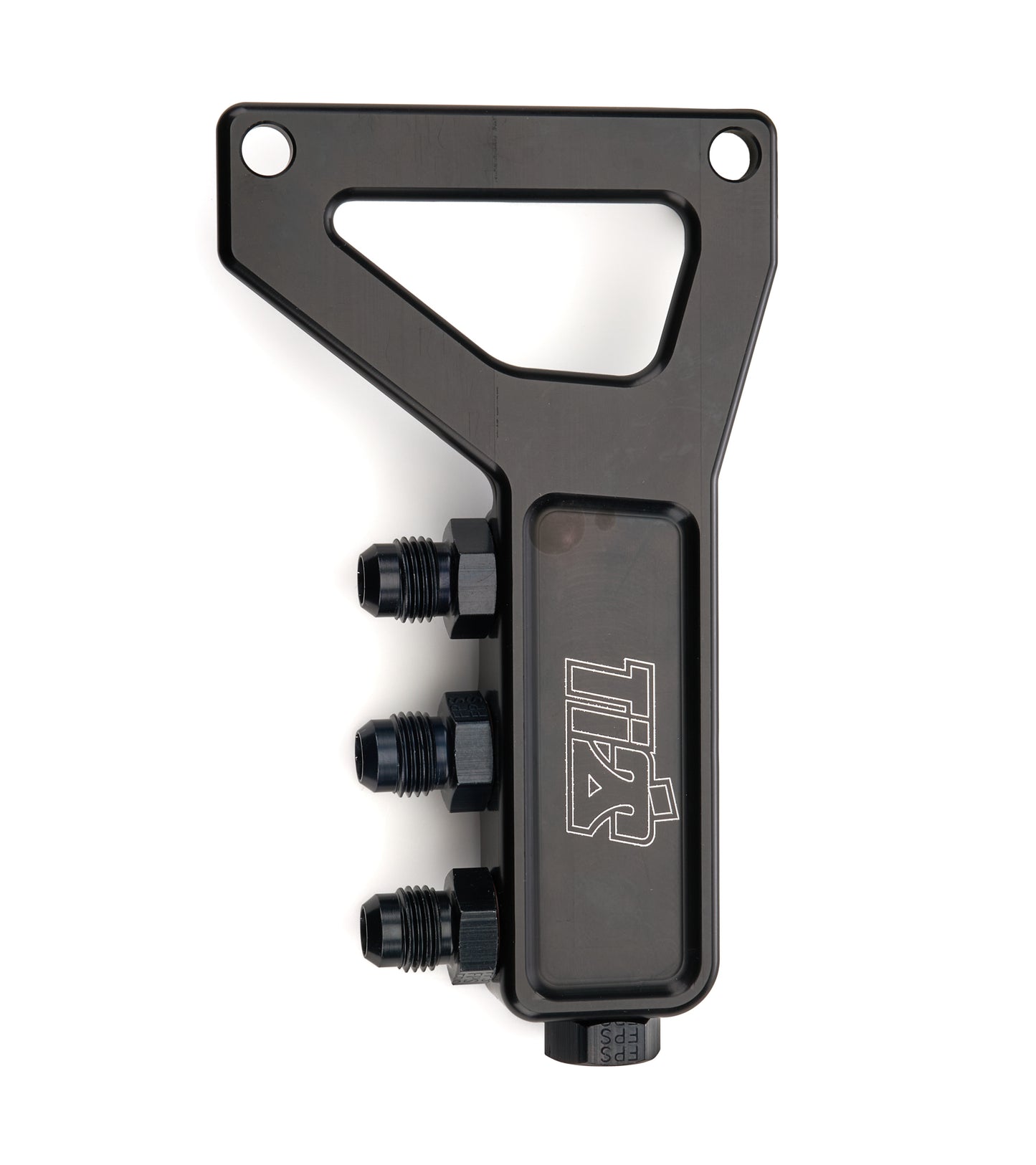 Ti22 PERFORMANCE Fuel Block four 6AN one 8AN w/Bracket Fittings Hoses and Valves Fittings and Plugs main image