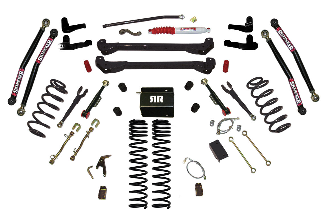 Skyjacker 97-06 Jeep TJ 6in Dual Rate Long Travel Coils Long Arm RR2 Lift Kit TJ60RR2LTK