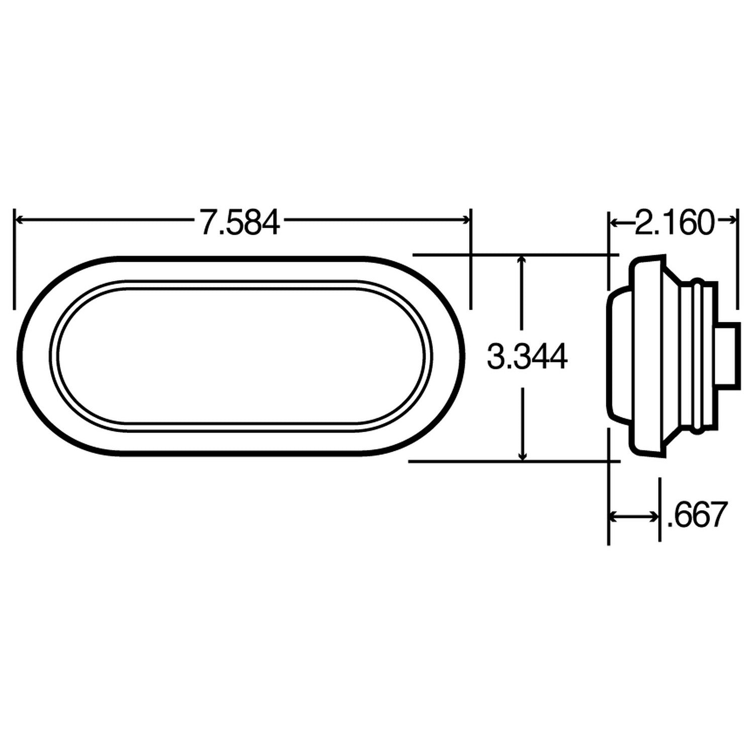 TRK-Lite Brake / Turn Signal Light 60283R image 2