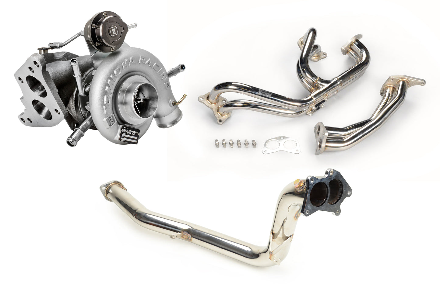 Tomioka Racing TR GTX2971 Ball-Bearing Twin Scroll Turbo Kit Stock Replacement for Subaru 02-07 WRX & 04-18 STI