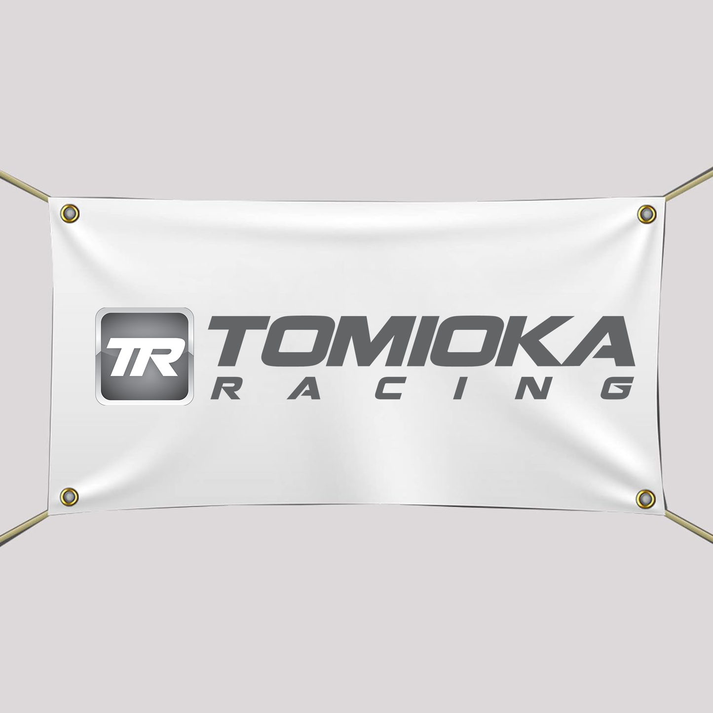 Tomioka Racing (TR) Vinyl Banner With Grommets 54"L x 17"H