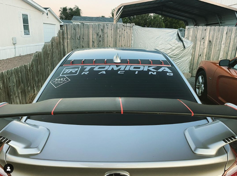 Tomioka Racing (TR) Windshield Decal 42"L x 8"H