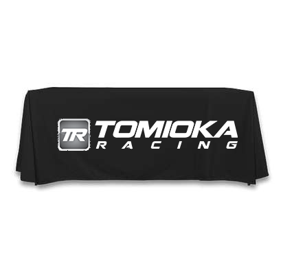 Tomioka Racing (TR) Table Cover 3 Sided (Open Back) 126" x 62.25"