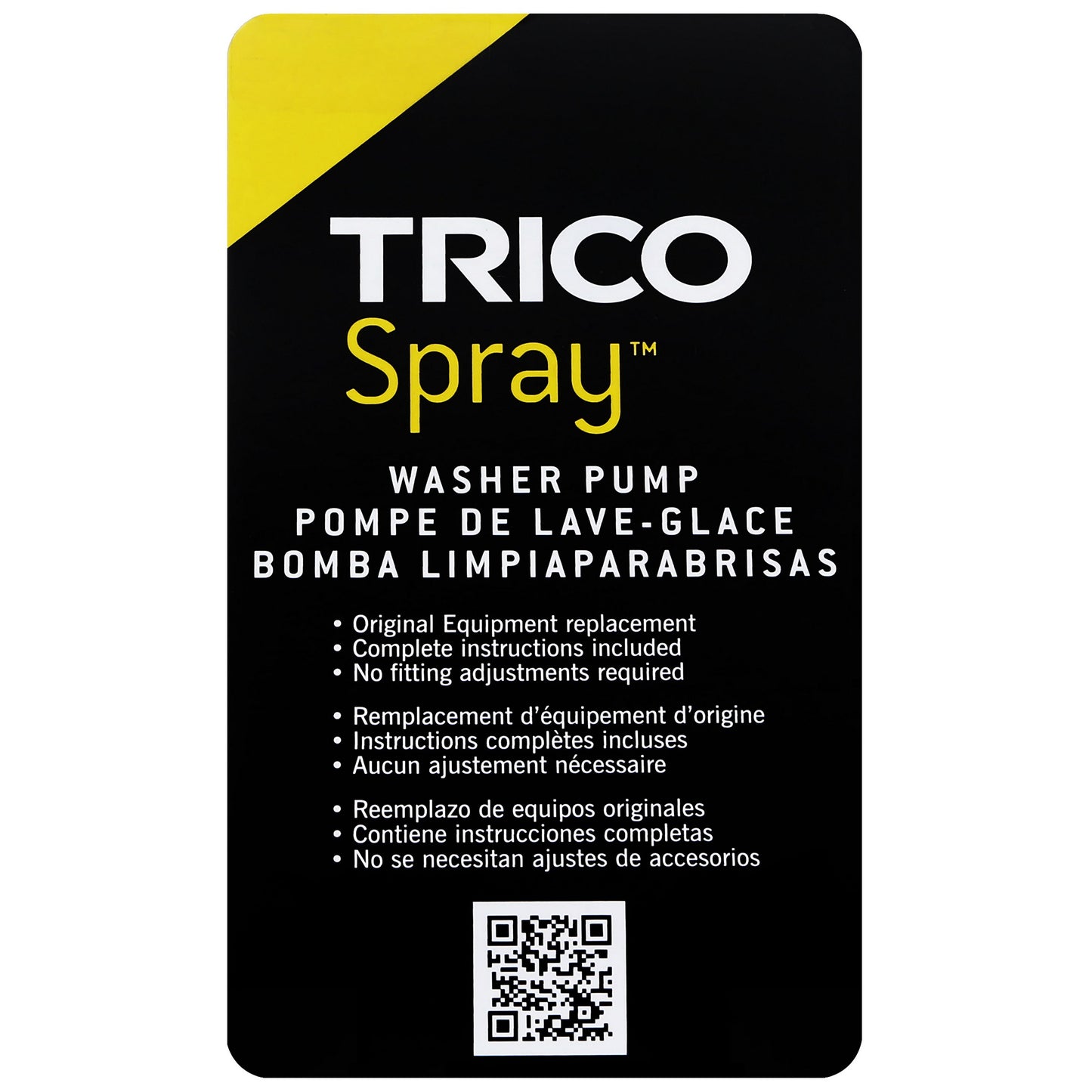 TRICO Spray Windshield Washer Pump 11-536