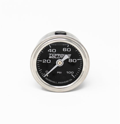 Torque Solution Fuel Pressure Gauge: 100 PSI 1/8 NPT TS-FPG-100