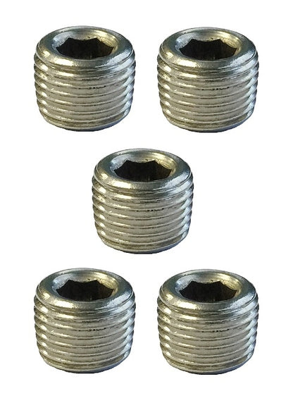 Torque Solution Stainless Steel 1/8 in NPT Plug: Universal 5 Pack TS-NPT-18.5