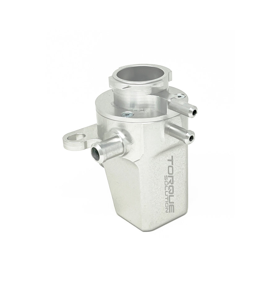 Torque Solution Coolant Expansion Tank: Subaru WRX 02-07 / STI 04-22 / Forester XT 04-08 - Silver TS-SU-679S