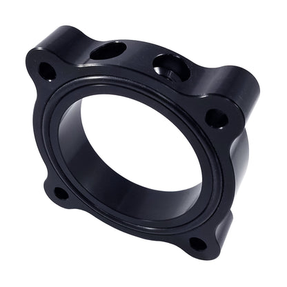 Torque Solution Throttle Body Spacer (Black): Ford Mustang Ecoboost Turbo 2015+ TS-TBS-033