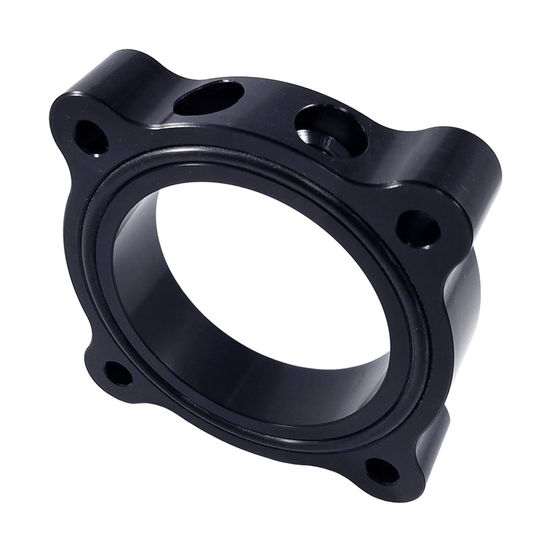 Torque Solution Throttle Body Spacer (Black): Ford Mustang Ecoboost Turbo 2015+ TS-TBS-033