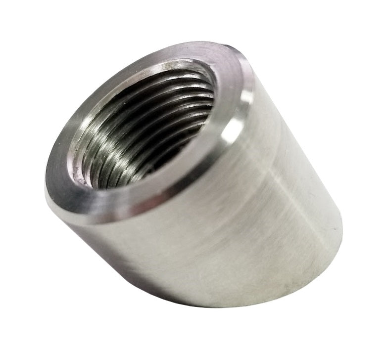 Torque Solution O2 Sensor Bung 60 Degree Angled Stainless Steel TS-UNI-416
