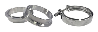 Torque Solution Stainless Steel V-Band Clamp & Flange Kit