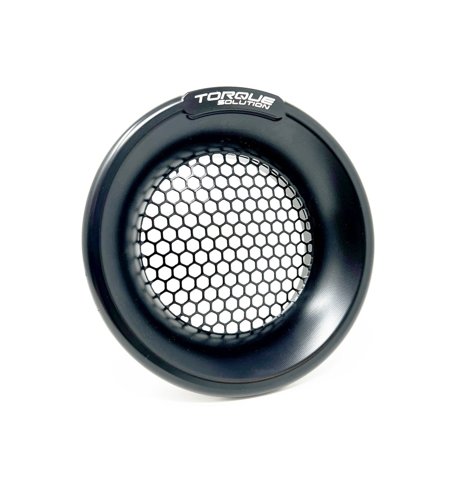 Torque Solution Billet Turbo Velocity Stack Shield For 4in Inlet - Black TS-VS-740-BK