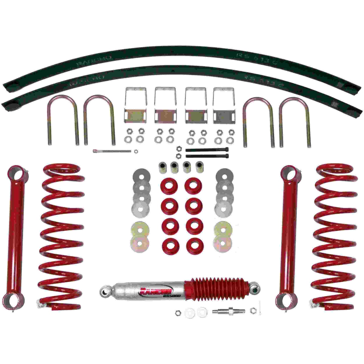 Rancho 07-17 Jeep Wrangler Fr and R Suspension System Component - Box One RS66102B-1
