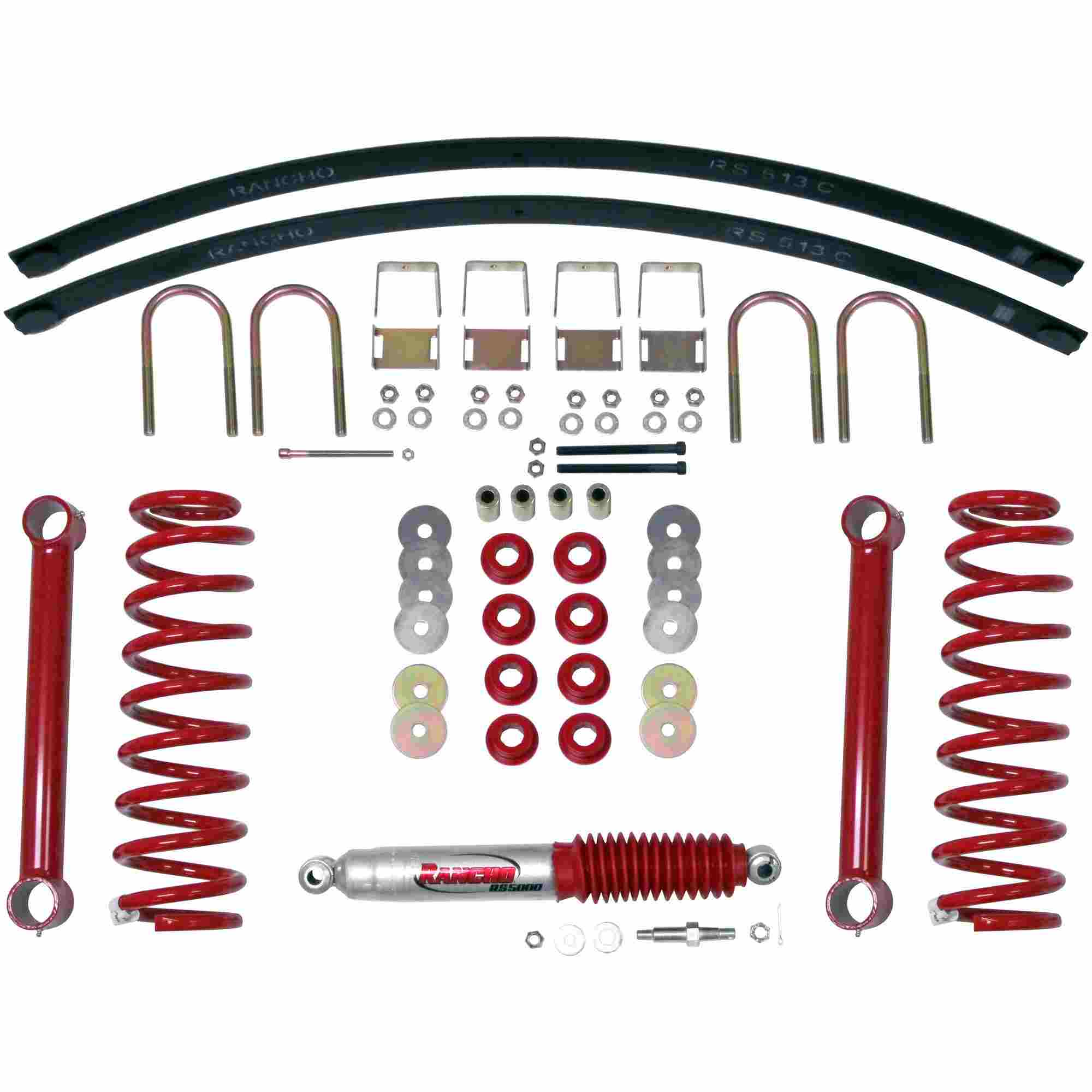 Rancho 07-17 Jeep Wrangler Fr and R Suspension System Component - Box One RS66102B-1