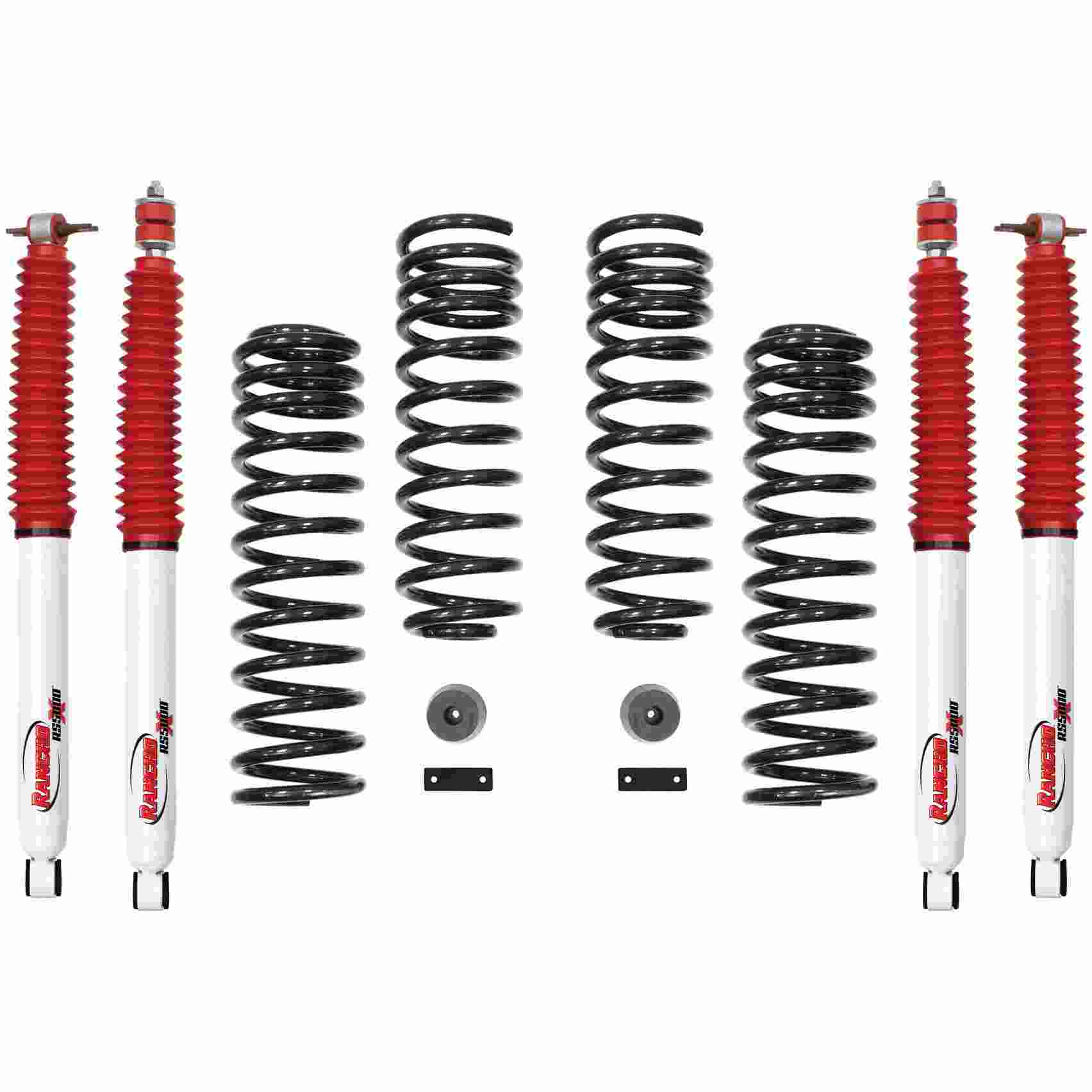Rancho 2018 - 2007 Jeep Wrangler JK 2 Door 2-IN. Sport System w/RS5000X Shock
