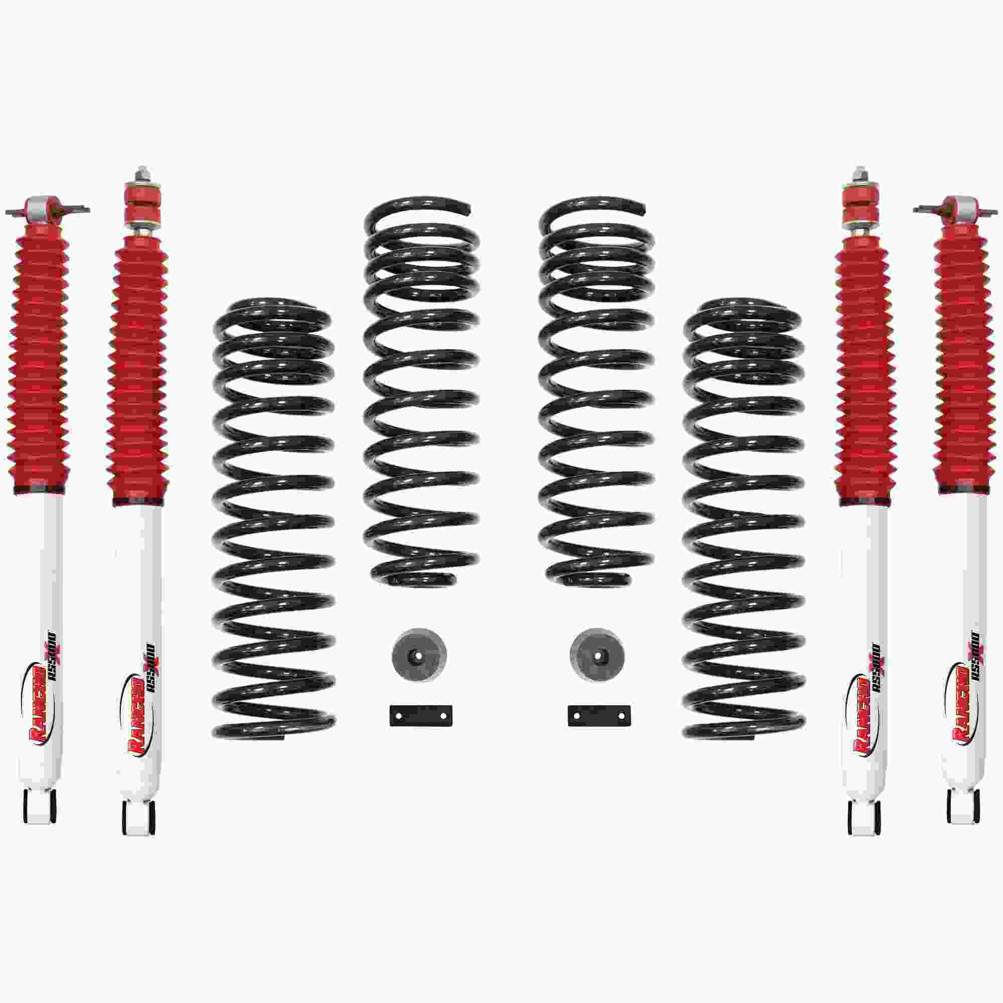 Rancho 2018 - 2007 Jeep Wrangler JK 2 Door 2-IN. Sport System w/RS5000X Shock