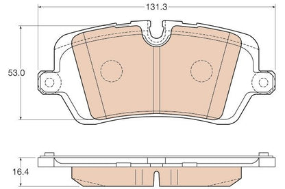 TRW Disc Brake Pad Set TPM1692