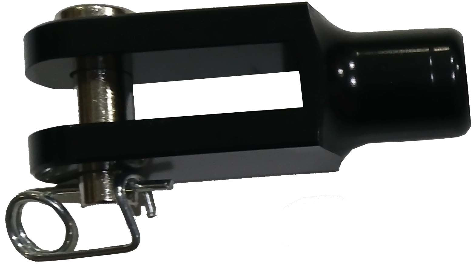 TRIPLE X RACE COMPONENTS Champ Kart 1/4in Female Clevis (complete) Blk Fasteners Rod Ends Clevises and Components main image