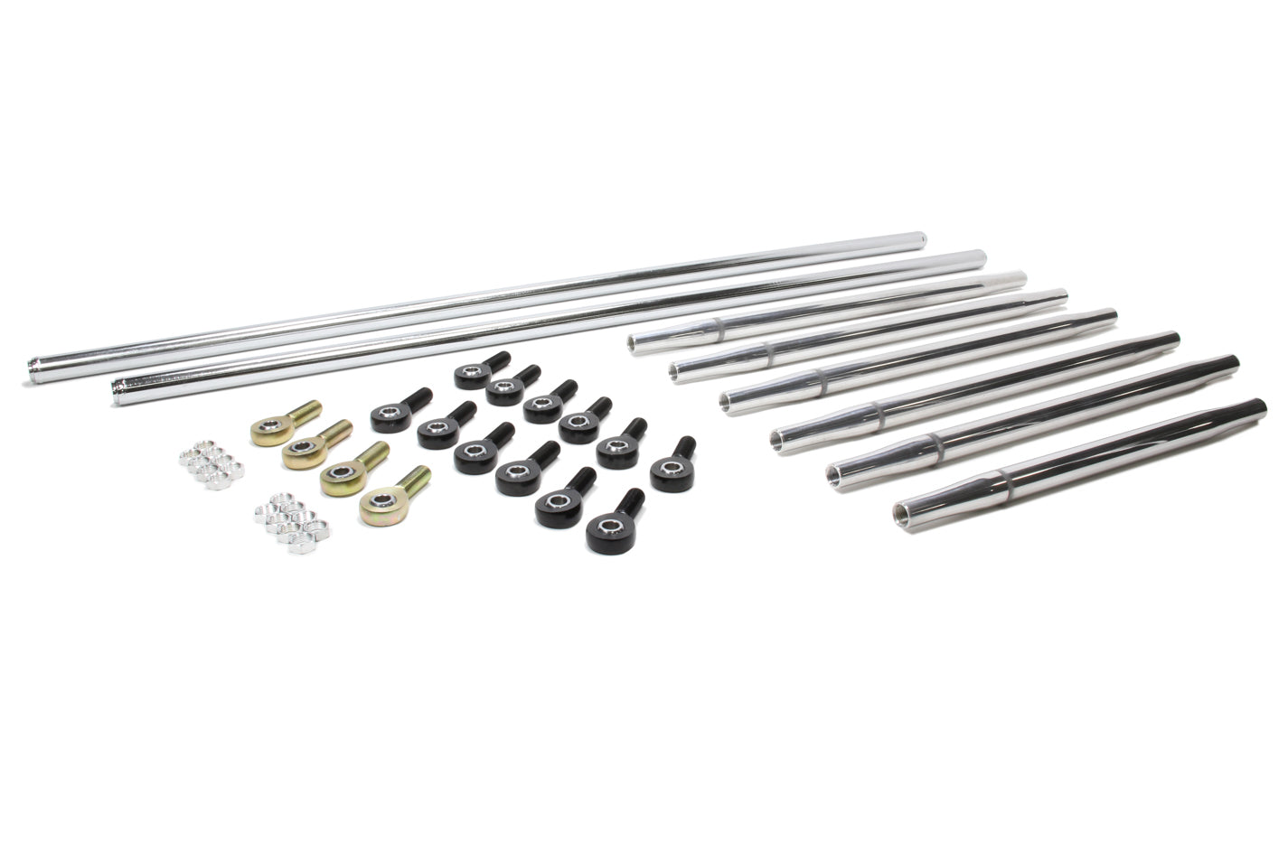 Triple X Race Components Radius Rod Kit Complete Polished For Sprint Car Suspension Tubes and Components Suspension Tubes main image