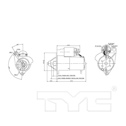 TYC Starter Motor 1-03273