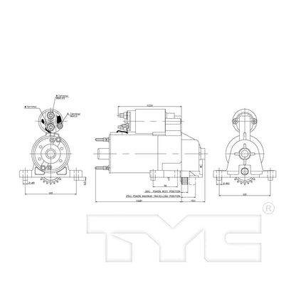 TYC Starter Motor 1-06656