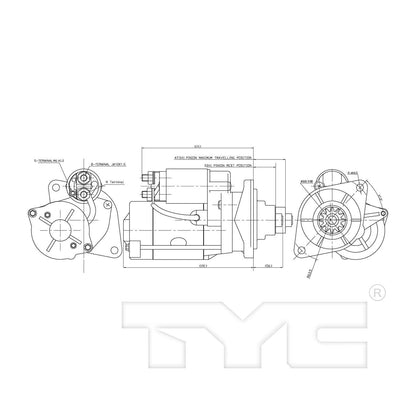 TYC Starter Motor 1-06669