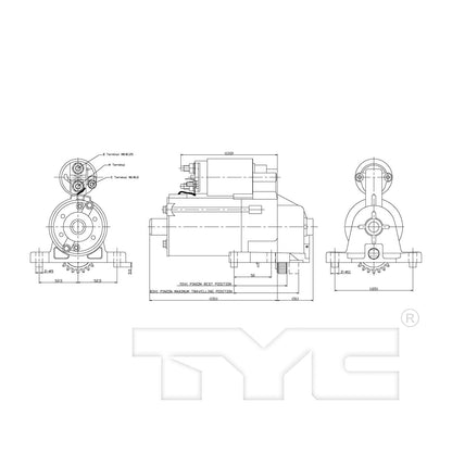 TYC Starter Motor 1-06676