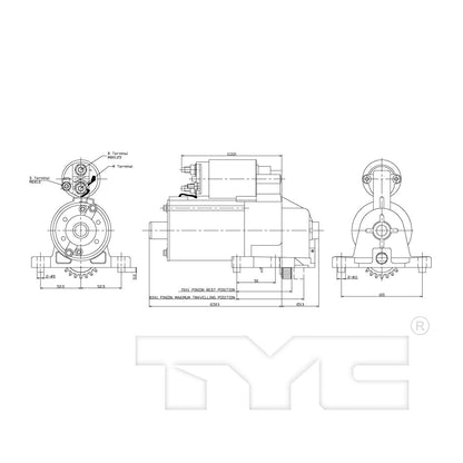 TYC Starter Motor 1-06677
