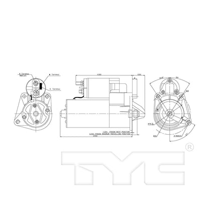 TYC Starter Motor 1-17508