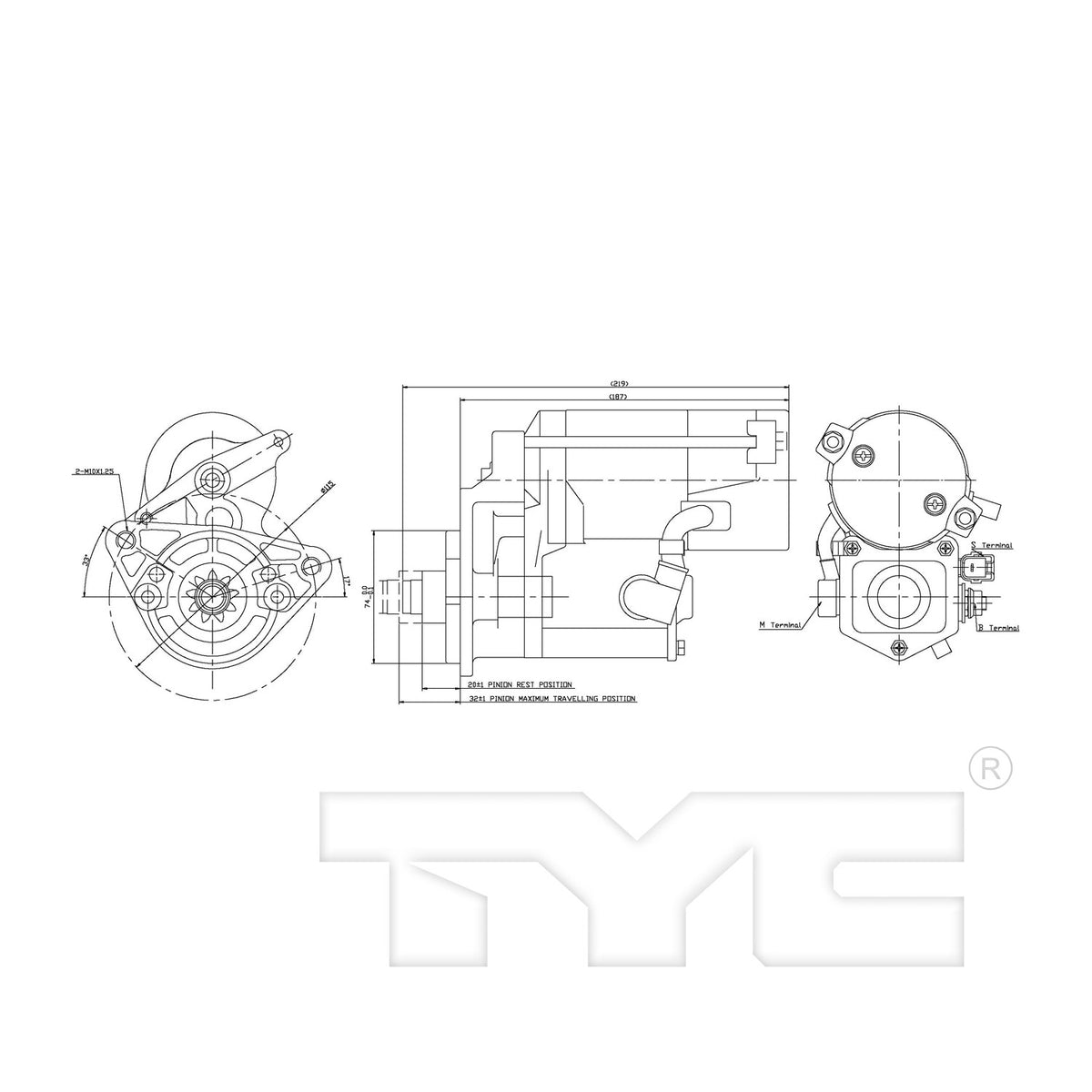 TYC Starter Motor 1-17706