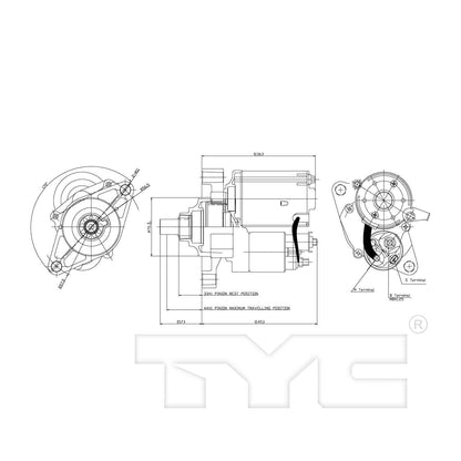 TYC Starter Motor 1-17721