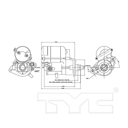 TYC Starter Motor 1-17747