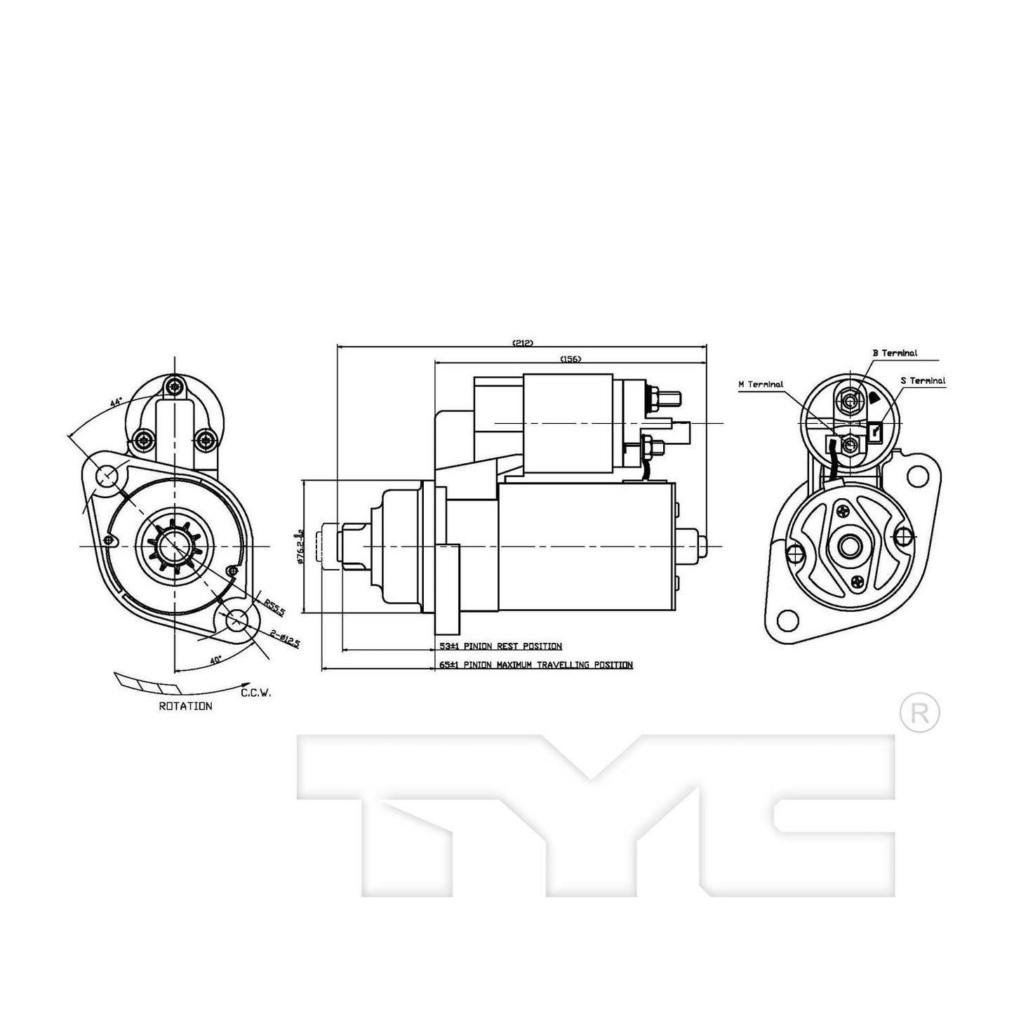 TYC Starter Motor 1-17780