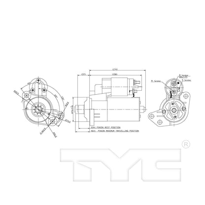 TYC Starter Motor 1-17781