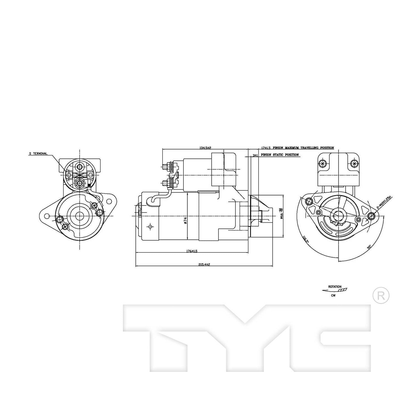 TYC Starter Motor 1-17783