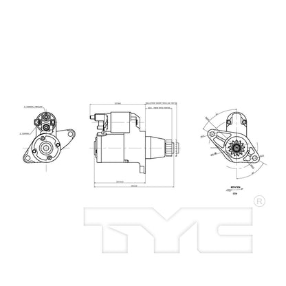 TYC Starter Motor 1-17825