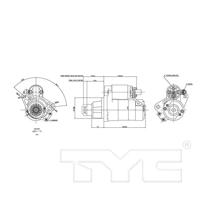TYC Starter Motor 1-17835