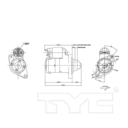 TYC Starter Motor 1-17842