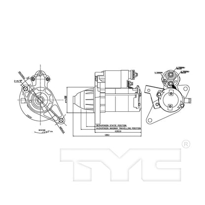 TYC Starter Motor 1-17845