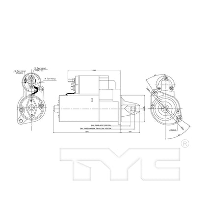 TYC Starter Motor 1-17852