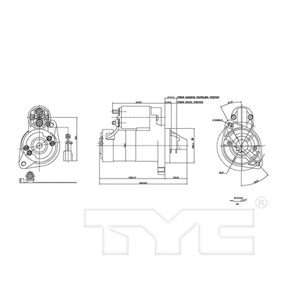TYC Starter Motor 1-17859