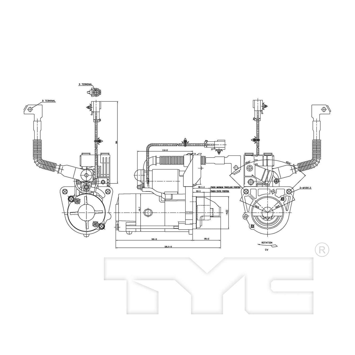 TYC Starter Motor 1-17867