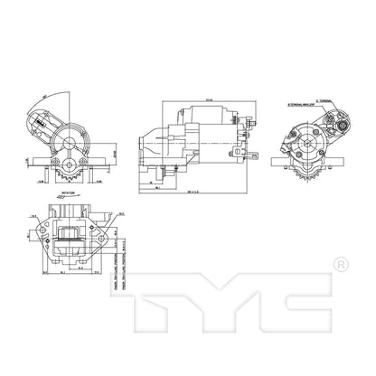 TYC Starter Motor 1-17868
