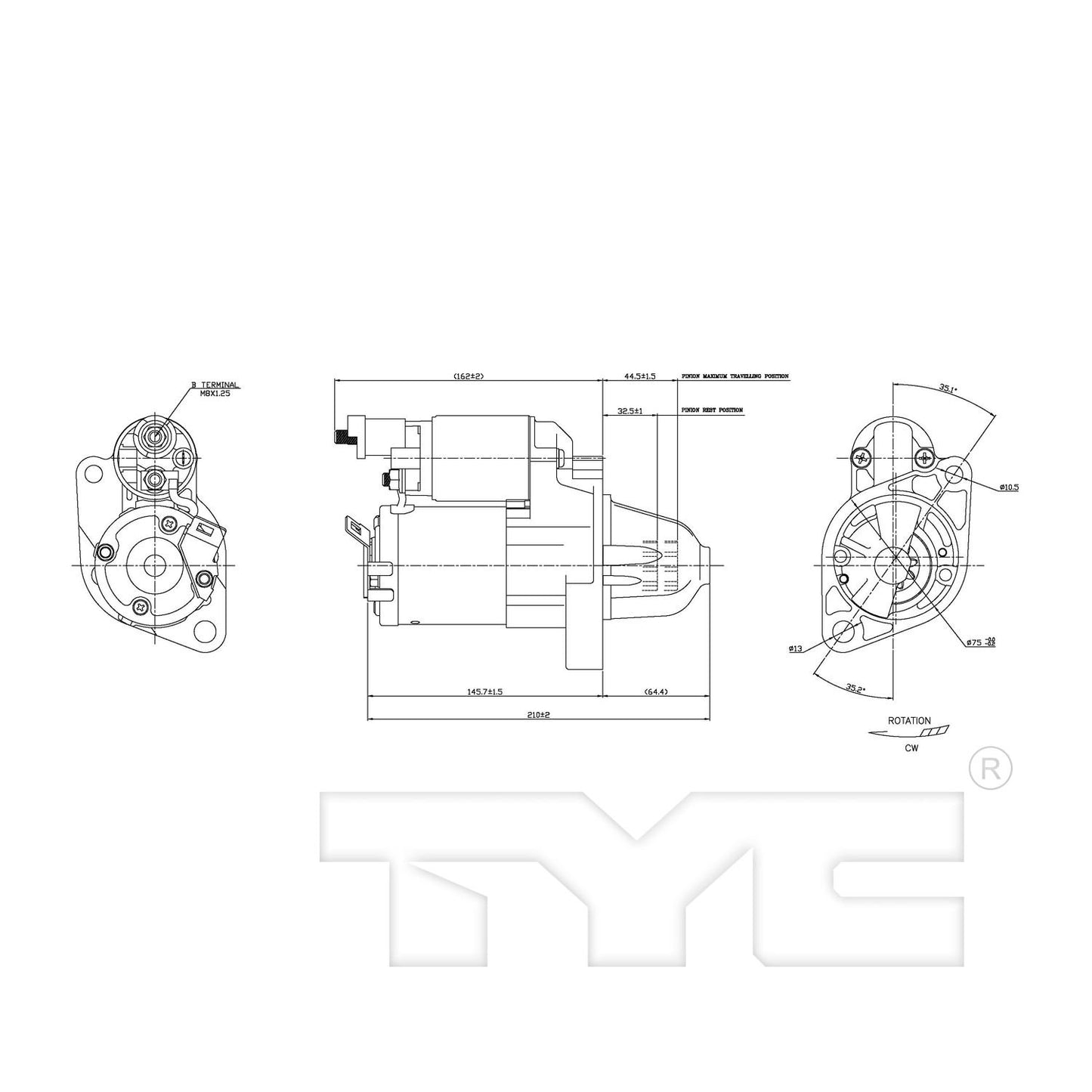 TYC Starter Motor 1-17869