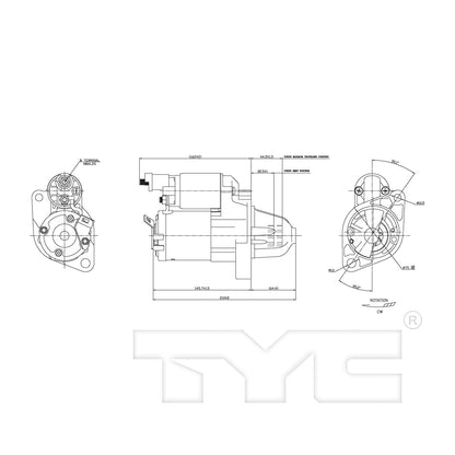 TYC Starter Motor 1-17869