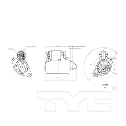 TYC Starter Motor 1-17873